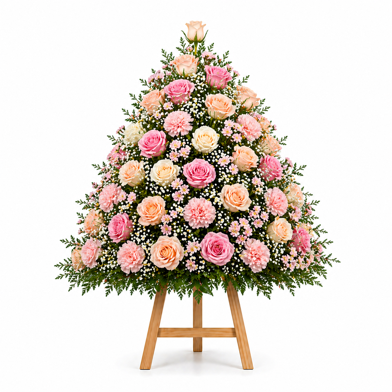 Blush Harmony Stand — pink and white wedding flower stand for Egypt