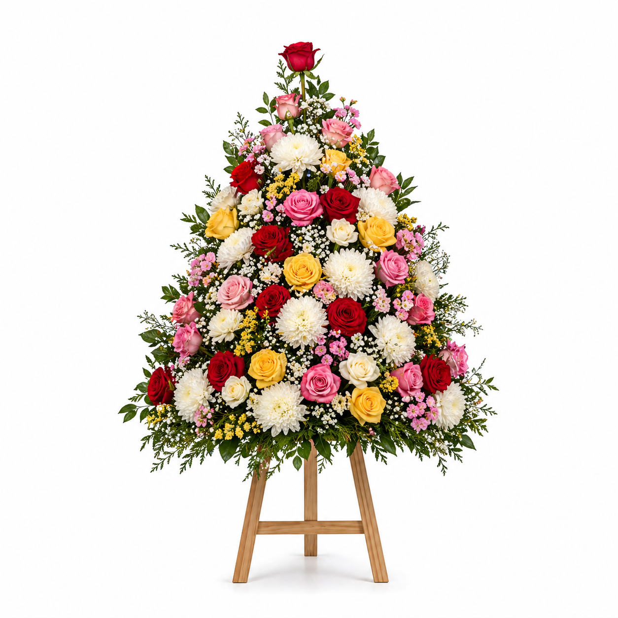 Grand Celebration Floral Stand — colorful congratulations flower stand for Egypt