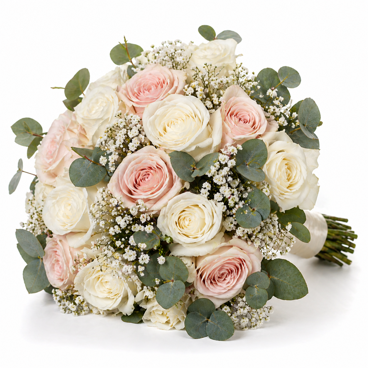 Blush Harmony — pink and white roses bouquet for Mother's Day Egypt